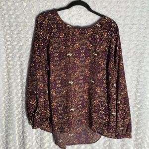 Button cuff long sleeve/ high neck on front